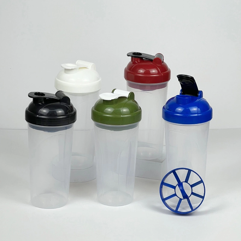 700ML double-sided printing shaker cup with filter plastic cup fitness water cup sports kettle