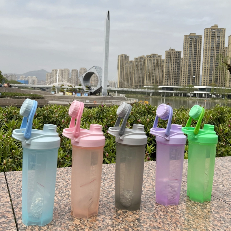 700ml screw top milkshake cup protein powder shaker cup Soy milk shaker plastic fitness water cup portable mixing cup