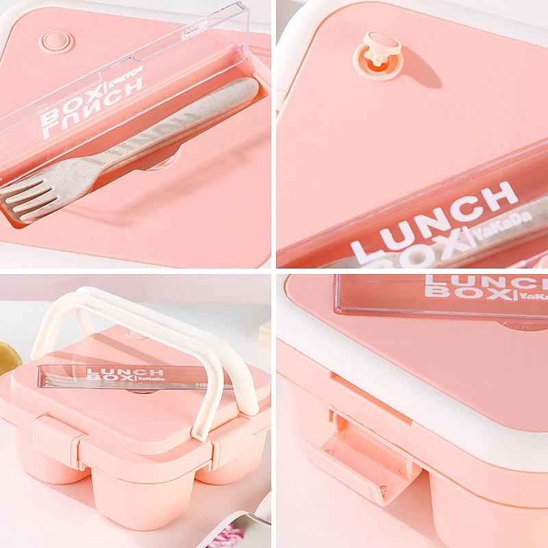 Japanese Instagram lunchbox Students lunchbox can be microwave heated office workers bring meals convenient lunch box