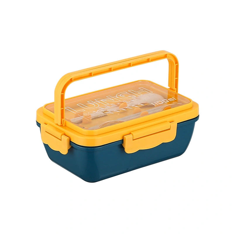 Japanese portable lunch box Sealed bento box Office worker student lunch box Square fast food box Microwavable