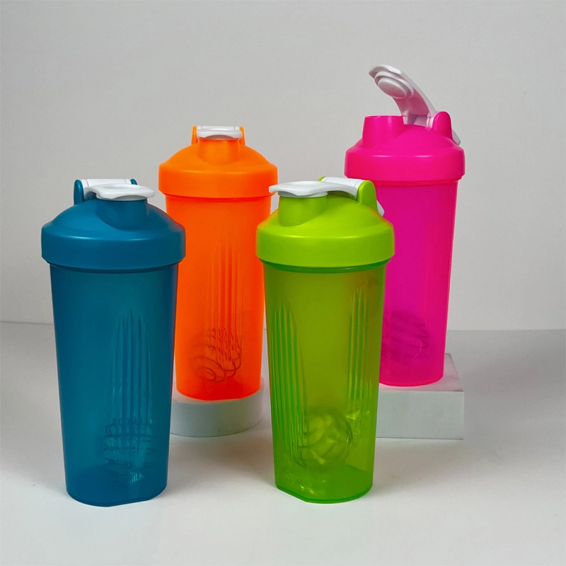 plastic Shaker cup Protein powder milkshake cup Portable fitness water cup Shaker cup logo