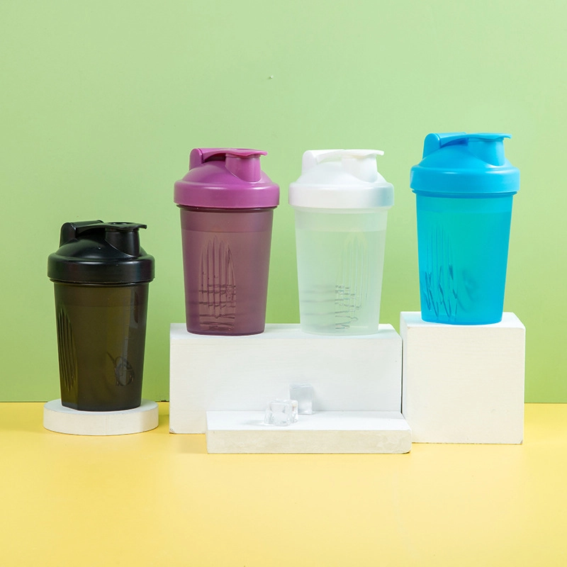 Protein powder shake cup 400ml milkshake cup plastic cup Sports water cup Fitness shake cup stirring cup custom logo