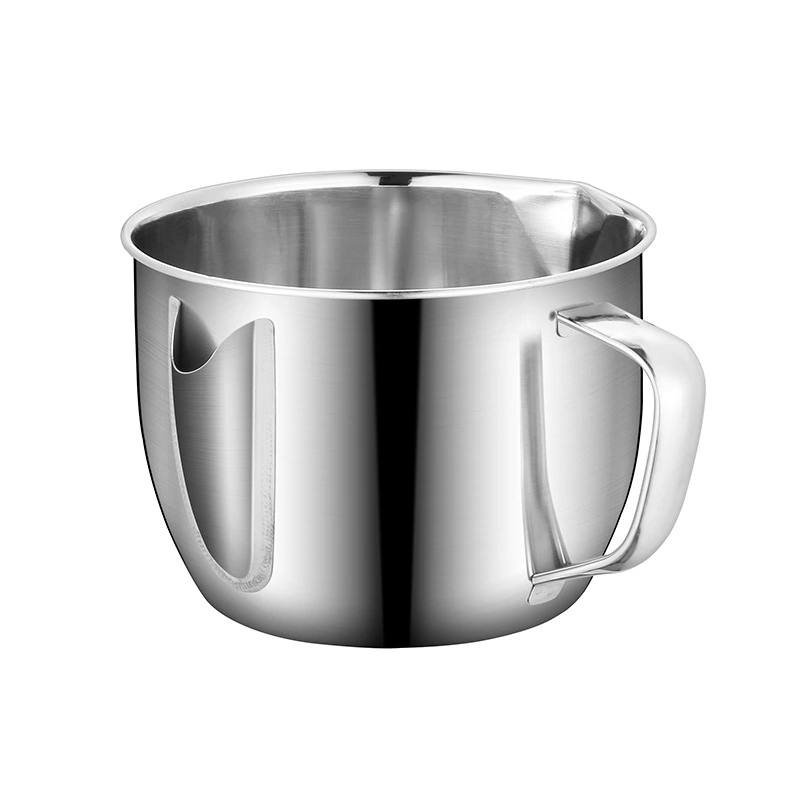 Stainless steel grease bowl oil filter pot pregnant women to grease soup oil separation cup kitchen skimmer